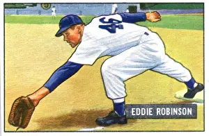 Arc0015362 Prints: Baseball Card Of Eddie Robinson