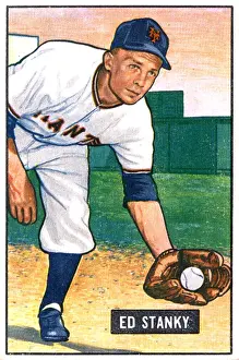 Arc0015362 Prints: Baseball Card Of Eddie Stanky