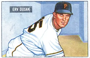 Arc0015362 Prints: Baseball Card Of Erv Dusak