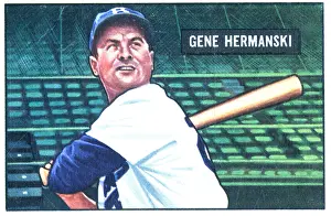 Arc0015362 Prints: Baseball Card Of Gene Hermanski