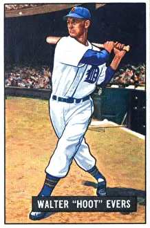 Arc0015362 Prints: Baseball Card Of Hoot Evers