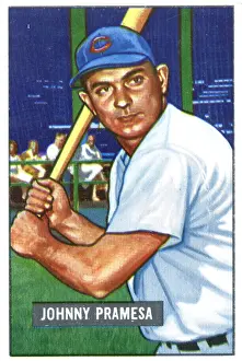 Arc0015362 Prints: Baseball Card Of Johnny Pramesa