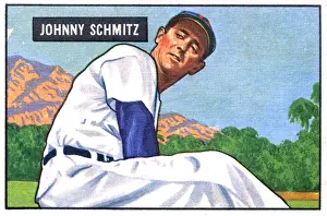 Arc0015362 Prints: Baseball Card Of Johnny Schmitz
