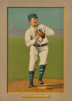 T1627440 Prints: Baseball Card Titled Bergen - Brooklyn