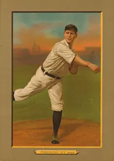 T1627440 Prints: Baseball Card Titled Manning - NY Amer