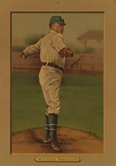 T1627440 Prints: Baseball Card Titled Rucker - Brooklyn