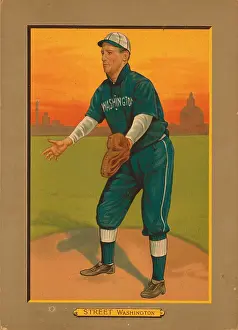 T1627440 Prints: Baseball Card Titled Street - Washington