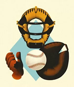 Images Dated 16th June 2015: Baseball Catcher Equipment