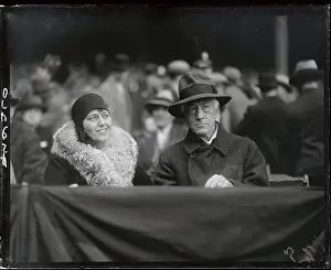 Baseball Commissioner Kenesaw Landis and Miss Phoebe Crosby