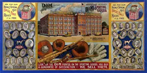 Gloves Prints: Baseball Equipment Poster 1912
