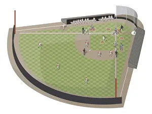 Team Sport Prints: Baseball field