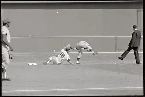 Baseball Game in Action