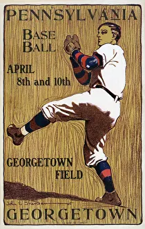 Georgetown Prints: Baseball Game Poster