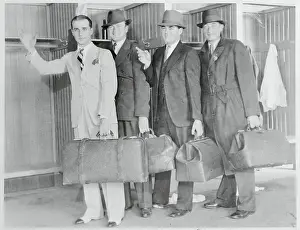 Frankie Crosetti Prints: Baseball Greats Traveling With Their Luggage