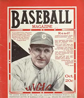 Baseball Magazine Covers Prints: Baseball Magazine Cover With Joe Mccarthy