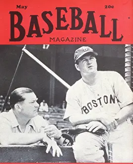 Baseball Magazine Covers Prints: Baseball Magazine Cover With Tom Yawkey & Joe Cronin