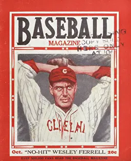 Baseball Magazine Covers Prints: Baseball Magazine Cover With Wes Ferrell