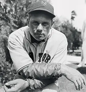 Baseball Manager Bill Terry Posing in Giants Uniform