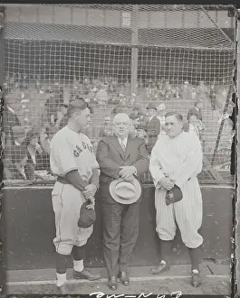 Joseph V Prints: Baseball Managers Posing Together