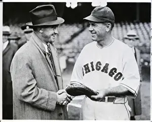 Baseball Managers Shaking Hands