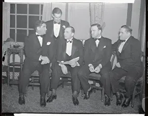 Joseph V Prints: Baseball Mangers Attending Sport Writers Dinner