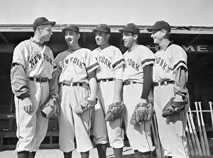 Sanford Prints: Baseball Pitchers Conversing