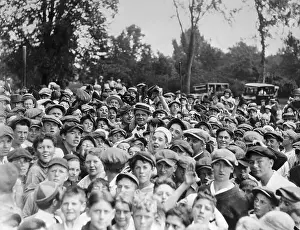 Teenage Boy Prints: Baseball Player Babe Ruth Among 5, 000 Young Male Fans