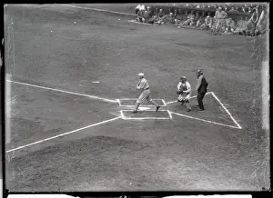 Baseball Player Herzog as First Man Up in Second World Series Game