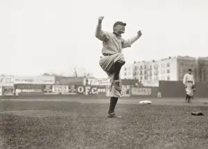 Detroit Prints: Baseball Player Hugh Jennings Anxiously Gesturing