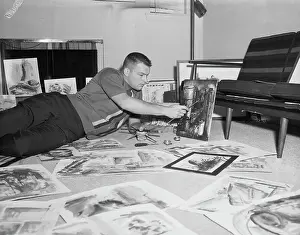 Baseball Player Jim Bouton and His Artwork