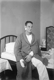 Baseball Player Lou Gehrig in Hospital