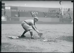 Baseball Player Red Smith in Action