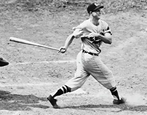 Stan Musial Prints: Baseball Player Stan Musial at Bat