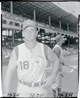 Baseball Player Ted Kluszewski Posing in Uniform