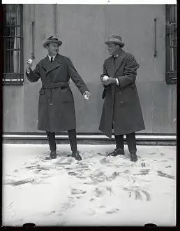 Baseball Player Ty Cobb and Umpire Ed Walsh