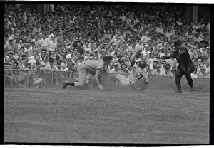 Baseball Players in Action