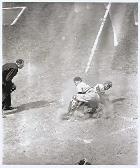Baseball Players in Action