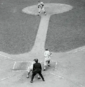 Baseball Players in Action