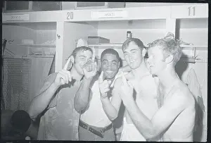 Baseball Players Celebrating Win