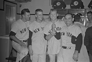 Baseball Players Posing Together