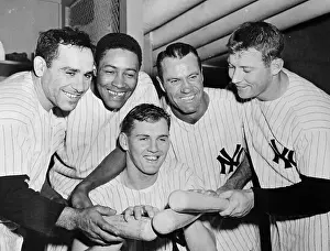 Baseball Players Posing for Camera