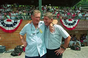 Ted Williams Prints: Baseball Players Ted Williams Posing with Carl Yastrzemski