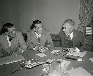 Ford C Prints: Baseball Representatives Holding Meeting
