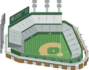 Baseball Stadium illustration