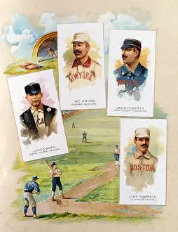 Cards Prints: Baseball Stars Of 1888