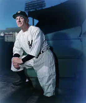 Dugout Prints: Baseball Team Manager Casey Stengel