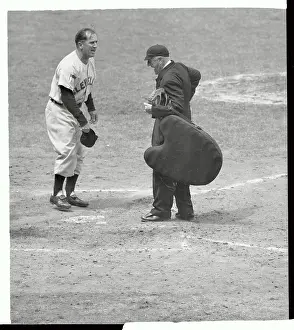 Baseball Tension on The Field Between Al Lopez and Bill Grieve