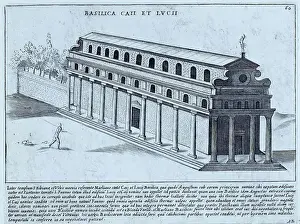 The Basilica of Caius and Lucius was built by Augustus and named after his grandsons. A basilica was a building that could serve as a court and stock exchange or meeting place for merchants or businessmen