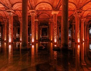 Images Dated 5th May 2014: Basilica Cistern Sunken Palace, Istanbul, Turkey