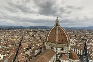 Tuscany Florence Italy Prints: The Basilica di Santa Maria del Fiore in Florence, Tuscany, Italy